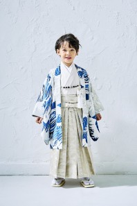 ぷちぷり　波と龍　男児アンサンブル袴セット